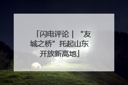 闪电评论｜“友城之桥”托起山东开放新高地