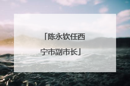 陈永钦任西宁市副市长