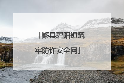 黟县碧阳镇筑牢防诈安全网