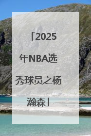 2025年NBA选秀球员之杨瀚森