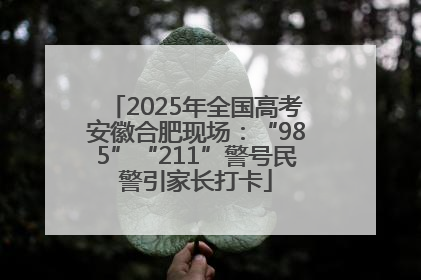 2025年全国高考安徽合肥现场：“985”“211”警号民警引家长打卡