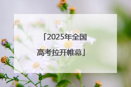 2025年全国高考拉开帷幕