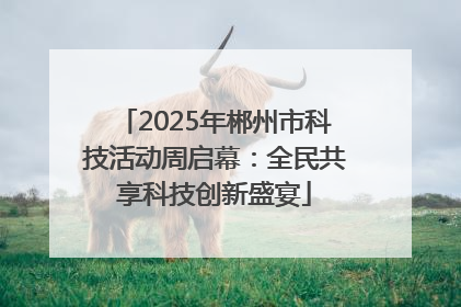 2025年郴州市科技活动周启幕：全民共享科技创新盛宴
