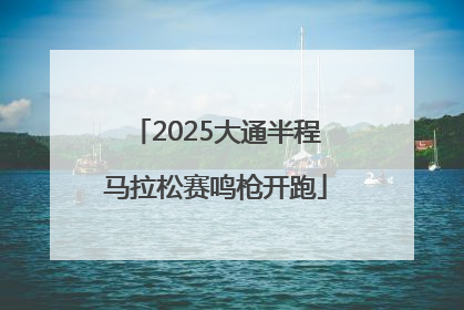 2025大通半程马拉松赛鸣枪开跑