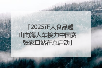2025正大食品越山向海人车接力中国赛张家口站在京启动