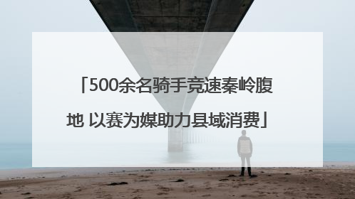 500余名骑手竞速秦岭腹地 以赛为媒助力县域消费