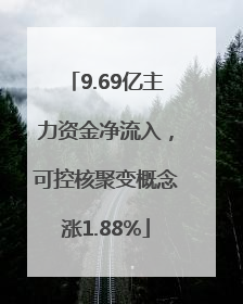 9.69亿主力资金净流入，可控核聚变概念涨1.88%